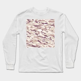 Earthy Mauve Flowing Abstract Water Blobs Long Sleeve T-Shirt